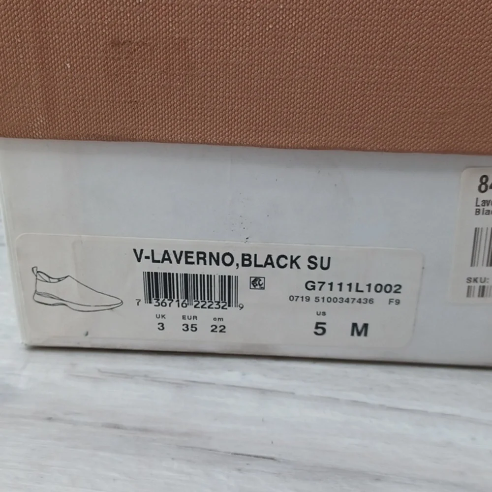 Via Spiga Laverno Black Suede Slip On Sneakers NIB
